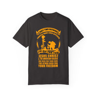 Militärisches Unisex-T-Shirt, stückgefärbt