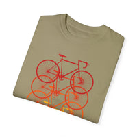 Unisex-Fahrrad-T-Shirt, stückgefärbt