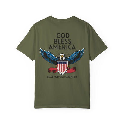 American Patriot Unisex Garment-Dyed T-shirt 8