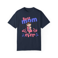 Unisex-T-Shirt aus stückgefärbtem Material