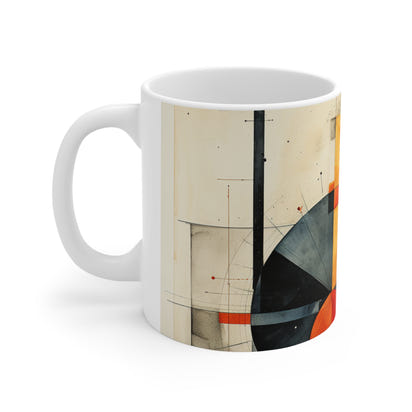 Künstlerisch gestalteter Keramikbecher, 325 ml