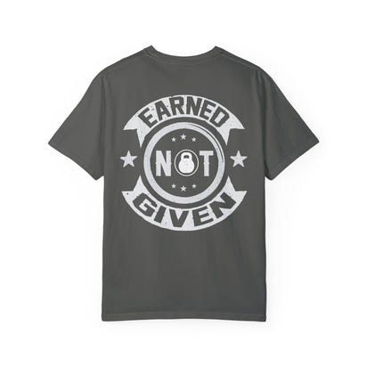 Camiseta unisex de fitness teñida en prenda (diseño en la espalda) 5