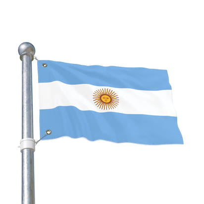 Bandera argentina de doble cara, decoración artesanal para el hogar, decoración de exteriores, pancarta para eventos deportivos, regalo único para los amantes de las banderas.