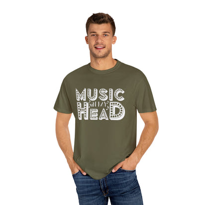 (Música)Camiseta unisex teñida en prenda