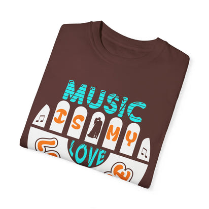 (Música)Camiseta unisex teñida en prenda