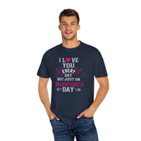 (Día de San Valentín) Camiseta unisex teñida en prenda