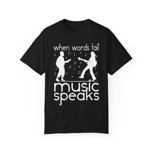 (Music)Unisex Garment-Dyed T-shirt