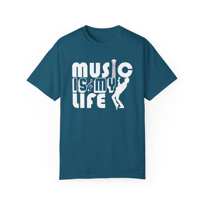 (Música)Camiseta unisex teñida en prenda