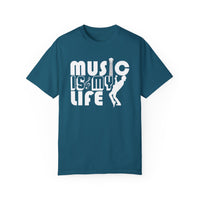 (Música)Camiseta unisex teñida en prenda