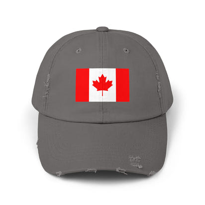 Unisex-Kappe mit abgenutztem Kanada-Flaggenmuster, lässige Mütze für Outdoor-Abenteuer, Fanartikel zum kanadischen Nationalstolz, Geschenkidee zum Canada Day, stylisches Sommeraccessoire