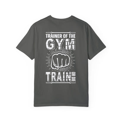 Camiseta unisex teñida de fitness (diseño en la espalda) 10