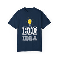 Unisex-T-Shirt aus stückgefärbtem Material