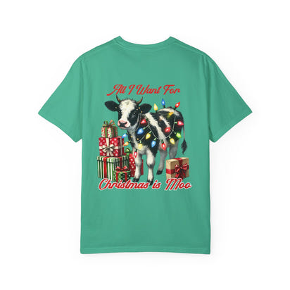 Unisex-T-Shirt aus stückgefärbtem Material