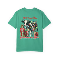 Unisex-T-Shirt aus stückgefärbtem Material