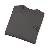 Unisex-T-Shirt aus stückgefärbtem Material