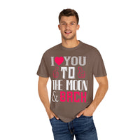 (Valentinstag) Unisex-T-Shirt aus stückgefärbtem Material