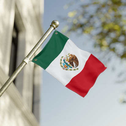 Mexikanische Doppelflagge, farbenfrohe Heimdekoration, Gartenparty-Dekoration, Festtagsgeschenk