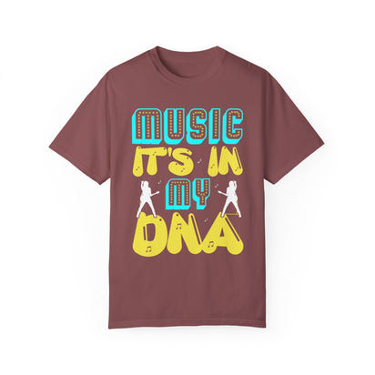 (Música)Camiseta unisex teñida en prenda