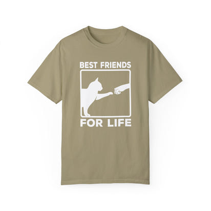 Unisex-T-Shirt aus stückgefärbtem Material