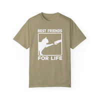 Unisex-T-Shirt aus stückgefärbtem Material