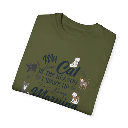 Unisex-T-Shirt aus stückgefärbtem Material