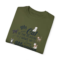 Unisex-T-Shirt aus stückgefärbtem Material