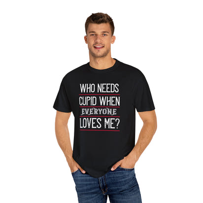 (Valentinstag) Unisex-T-Shirt aus stückgefärbtem Material