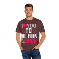 (Valentinstag) Unisex-T-Shirt aus stückgefärbtem Material