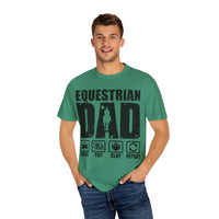 Camiseta para papá ecuestre, regalo único para el Día del Padre, regalo para amantes de los caballos, camiseta unisex informal, ropa para papá que monta a caballo