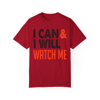 Unisex-T-Shirt aus stückgefärbtem Material