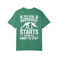 Camiseta unisex de fitness teñida (diseño en la espalda) 6