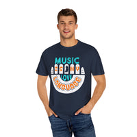 (Música)Camiseta unisex teñida en prenda