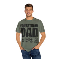 Camiseta para papá ecuestre, regalo único para el Día del Padre, regalo para amantes de los caballos, camiseta unisex informal, ropa para papá que monta a caballo