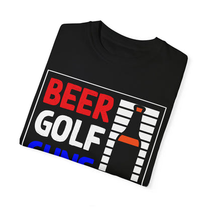 Unisex-T-Shirt aus stückgefärbtem Material