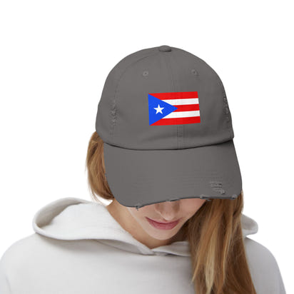 Puerto-Rico-Cap im Used-Look | Unisex-Cap | Lässige Sommermütze | Outdoor-Ausrüstung | Flaggenmütze | Perfektes Geschenk für die Feiertage