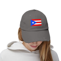 Puerto-Rico-Cap im Used-Look | Unisex-Cap | Lässige Sommermütze | Outdoor-Ausrüstung | Flaggenmütze | Perfektes Geschenk für die Feiertage