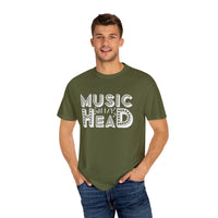 (Música)Camiseta unisex teñida en prenda