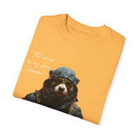 Camiseta unisex teñida con toque artístico (moto)