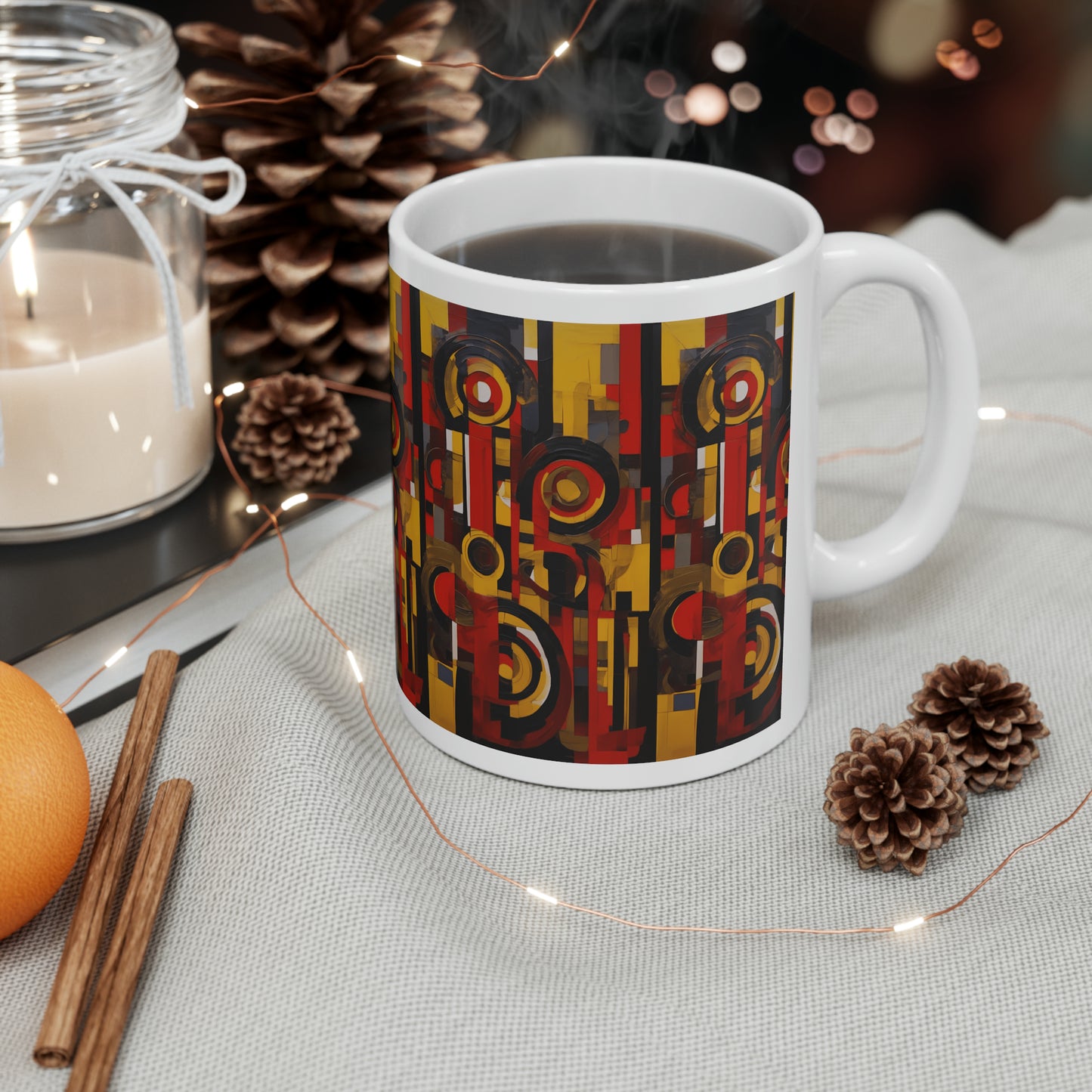 Mugs artistic touch ceramic mugs 11oz