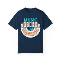 (Música)Camiseta unisex teñida en prenda