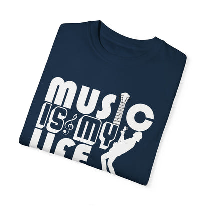 (Música)Camiseta unisex teñida en prenda
