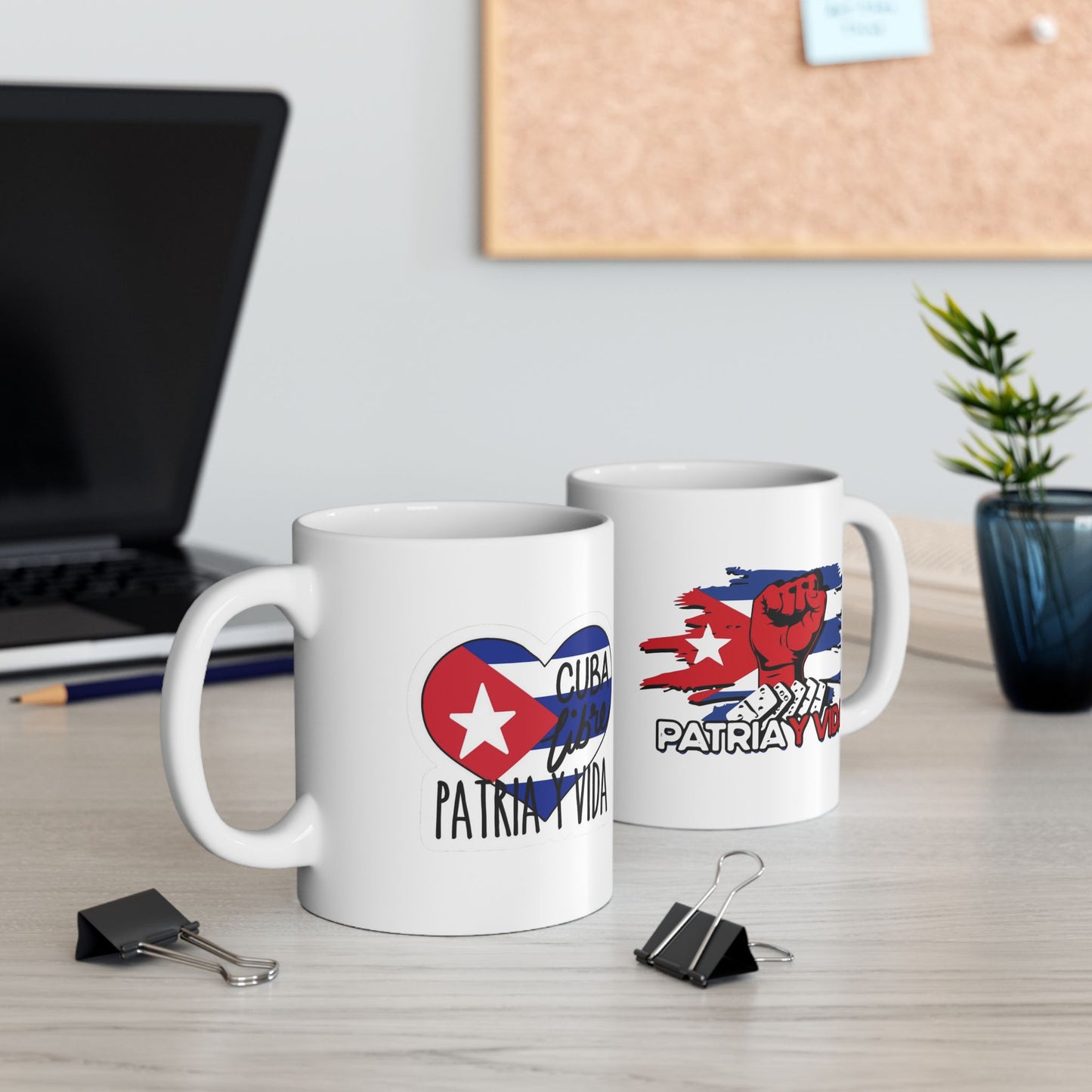 Cuban Patriot Ceramic Mug - 11oz & 15oz | Bold Cuban Graphics for Coffee Lovers
