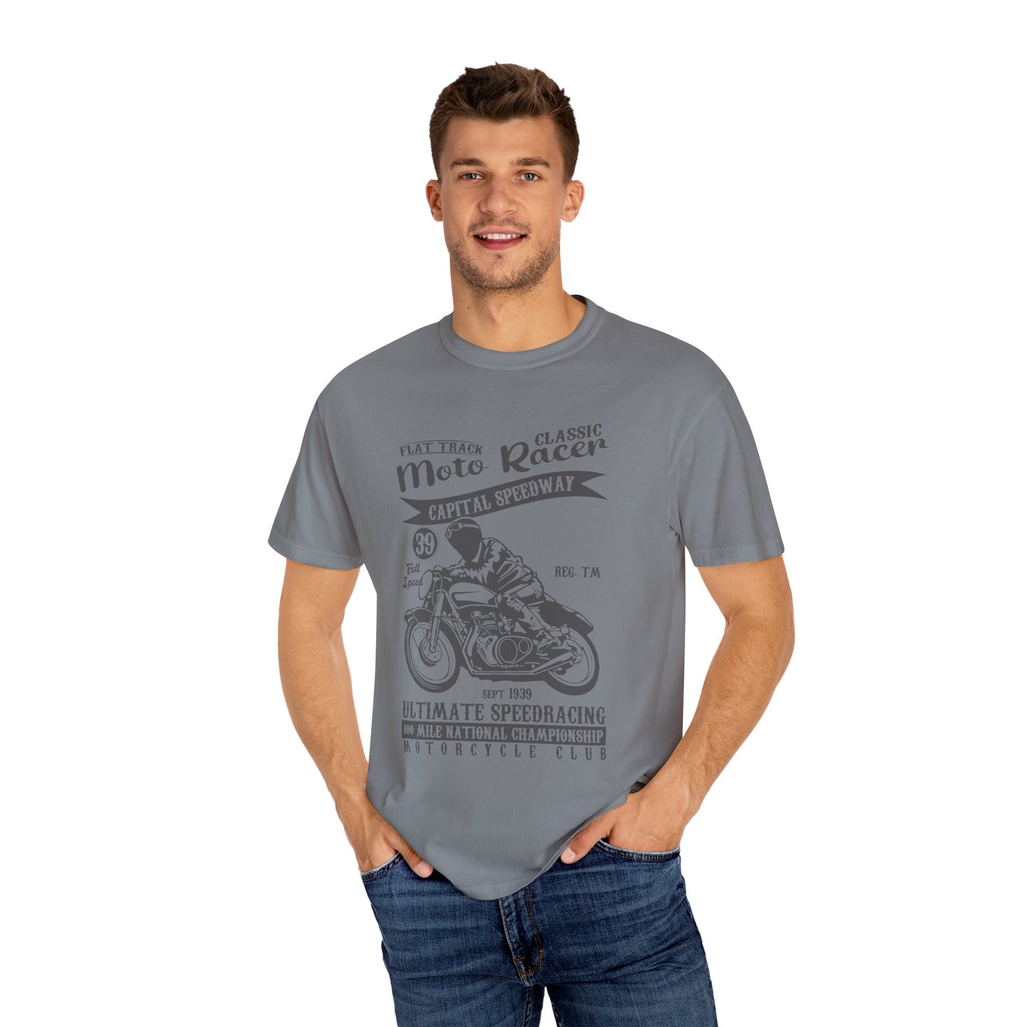 (Motorbike) Unisex Garment-Dyed T-shirt