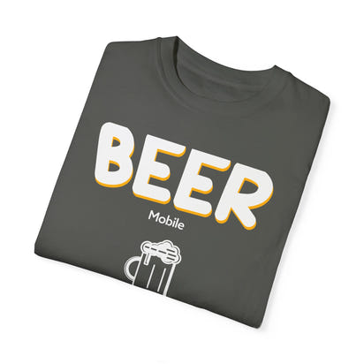 Unisex-T-Shirt mit Alkohol-Motiv, stückgefärbt