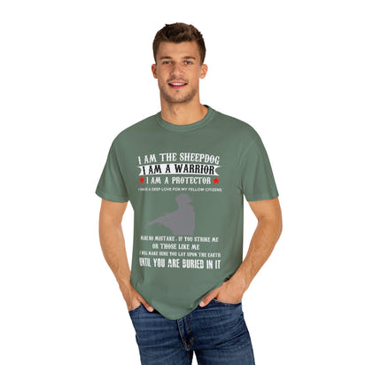 Militärisches Unisex-T-Shirt, stückgefärbt