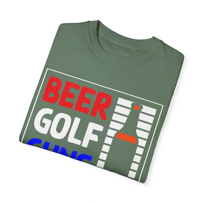 Unisex-T-Shirt aus stückgefärbtem Material