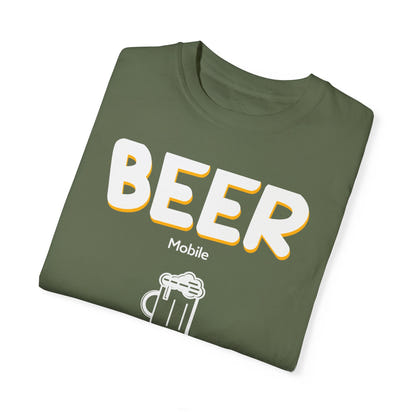 Unisex-T-Shirt mit Alkohol-Motiv, stückgefärbt