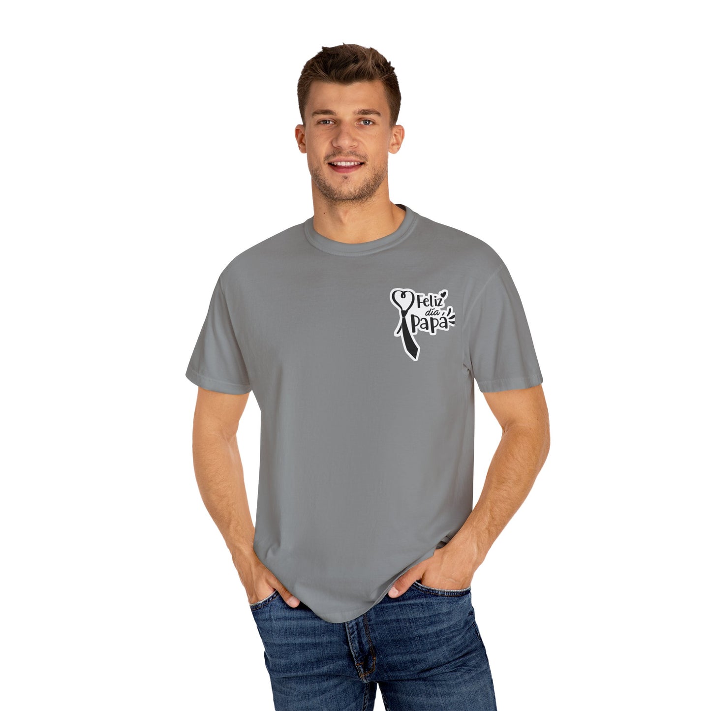 Camiseta de regalo para el Día del Padre, camiseta unisex para papá, camiseta "Happy Papa", regalo de cumpleaños para papá, camiseta reflexiva para el Día del Padre