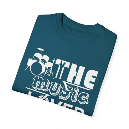 (Música)Camiseta unisex teñida en prenda