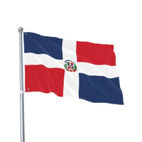 Bandera de República Dominicana de doble cara, decoración de exteriores, barbacoa de verano, orgullo nacional, hogar y jardín, eventos deportivos, regalos